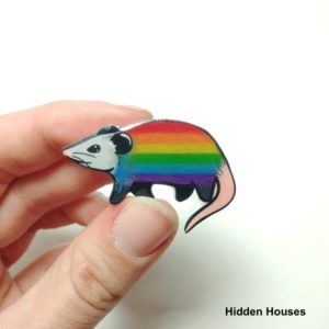 possum pride pin by hidden houses