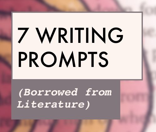 writing prompt literary list graphic
