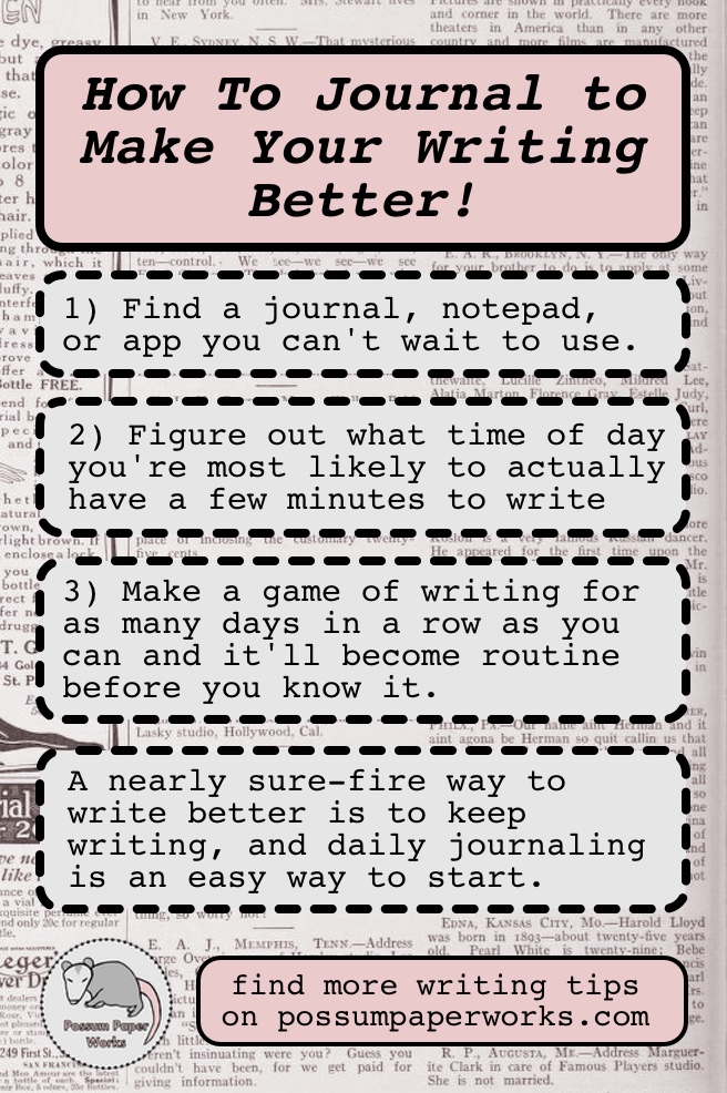 writing tip 9 journal summary